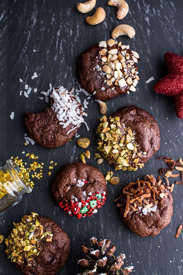 Tripple Chocolate Truffle Cheesecake Cookies