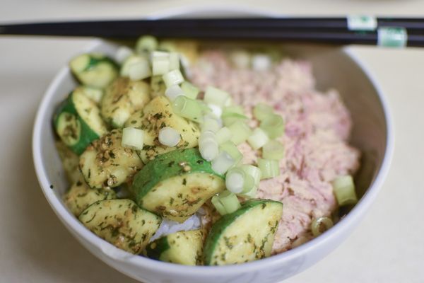 Tuna and Zucchini Rice Bowl