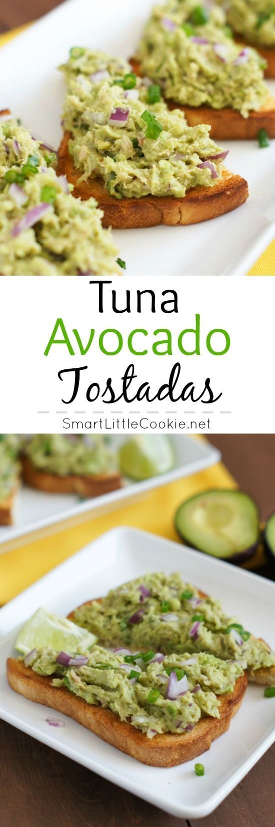 Tuna Avocado Tostadas