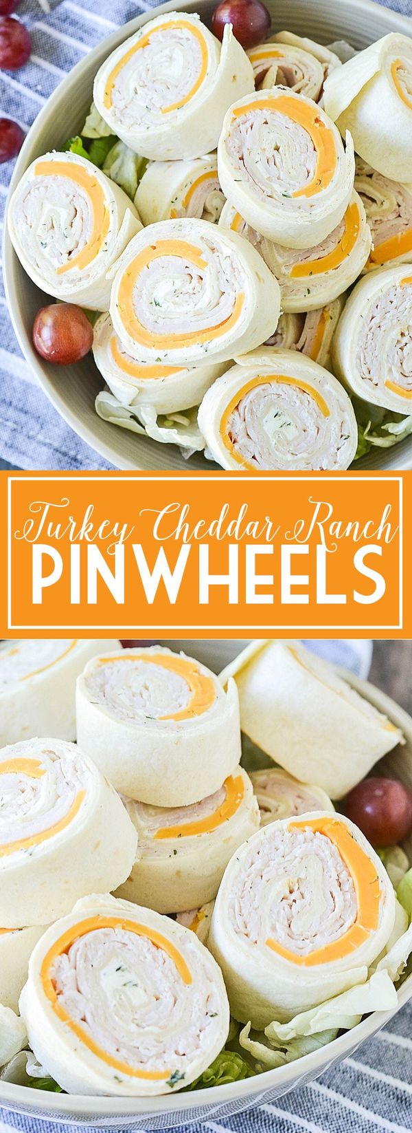 Turkey Cheddar Ranch Pinwheels