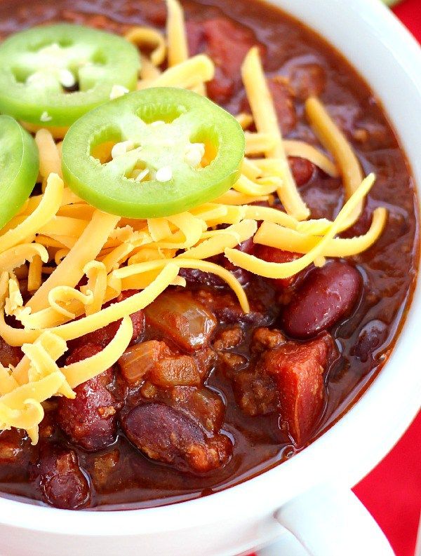 Turkey Chili In the Slow Cooker