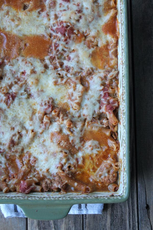 Turkey Chili Pasta Bake