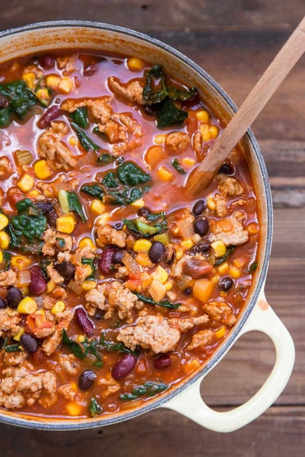 Turkey Chili with Kale