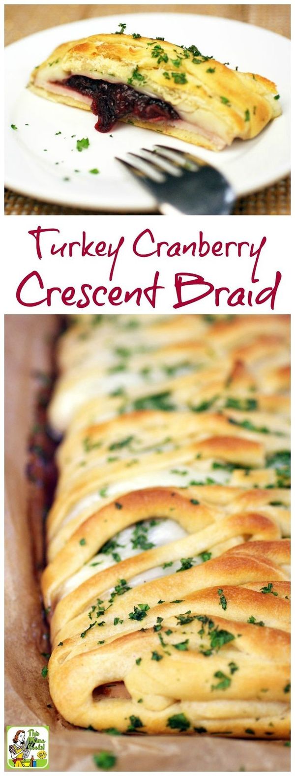 Turkey Cranberry Crescent Braid