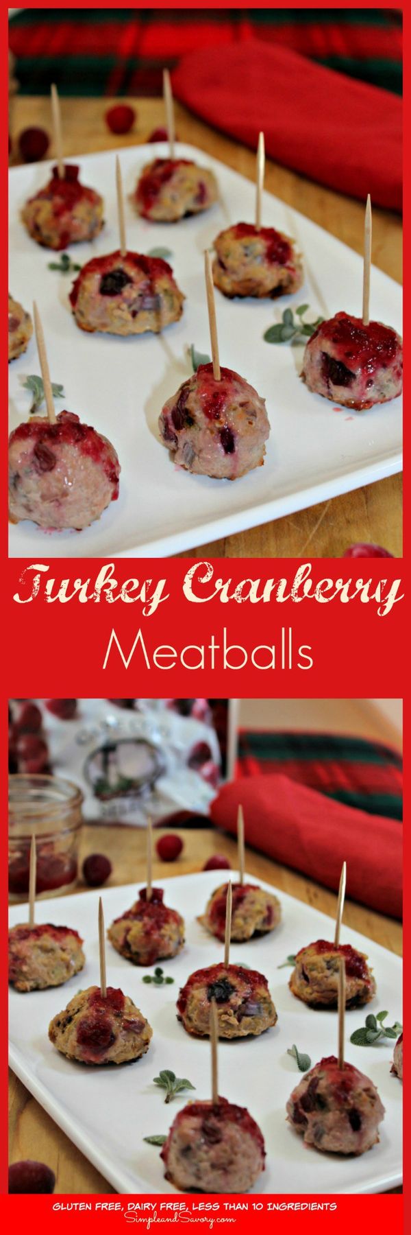 Turkey Cranberry Meatballs