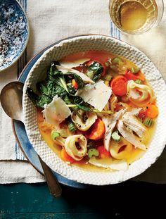 Turkey Tortellini Soup with Greens