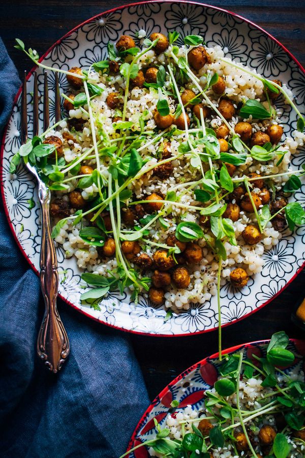 Turmeric Chickpeas w/ Lime Couscous