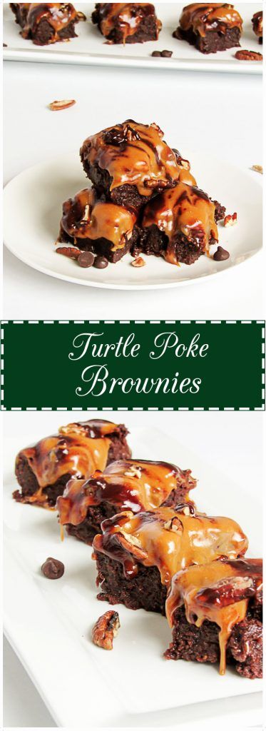 Turtle Poke Brownies