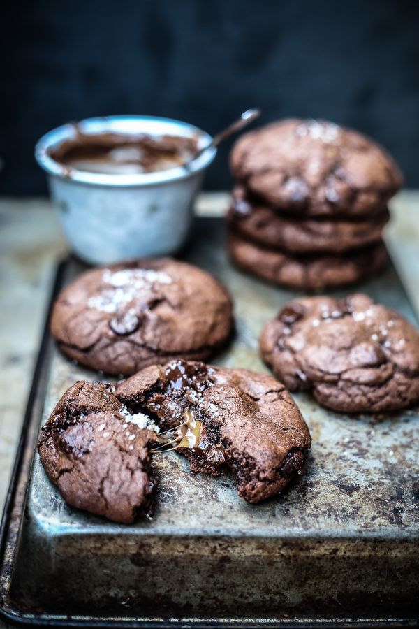 TWC feat. SORTED (Video: Salted Caramel + Nutella Stuffed Double Chocolate Chip Cookies