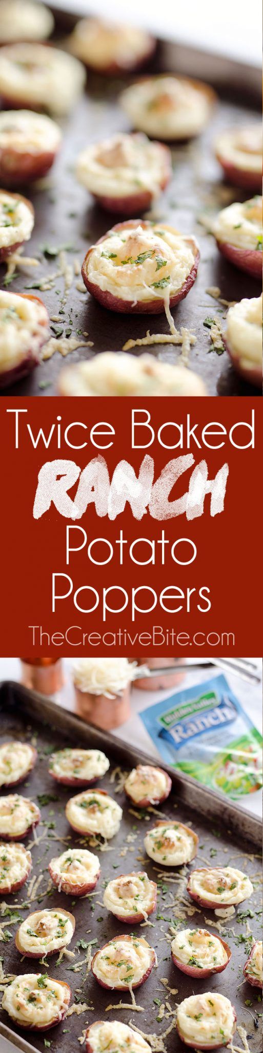 Twice Baked Ranch Potato Poppers