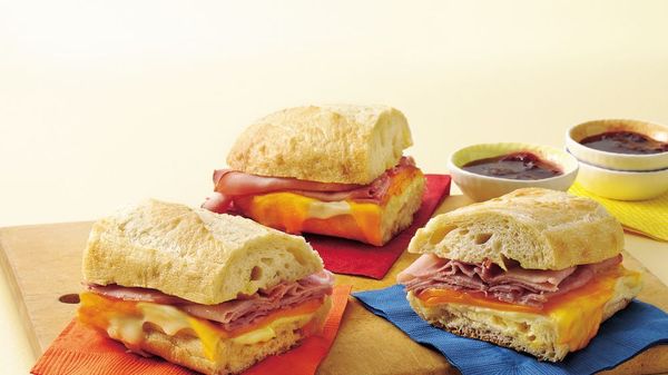 Two-Cheese and Ham French Loaf