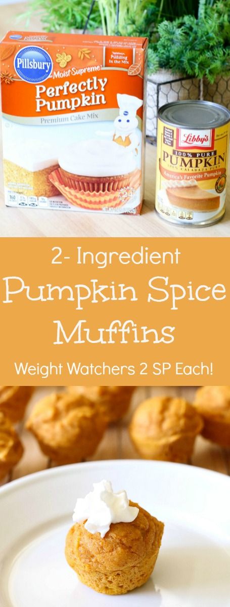 Two-Ingredient Pumpkin Muffins