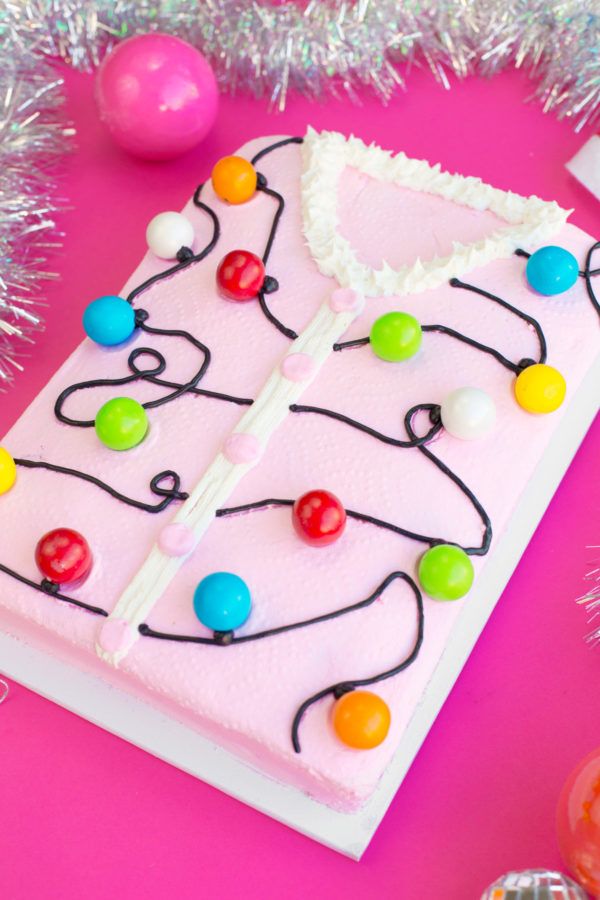 Ugly Christmas Sweater Cake