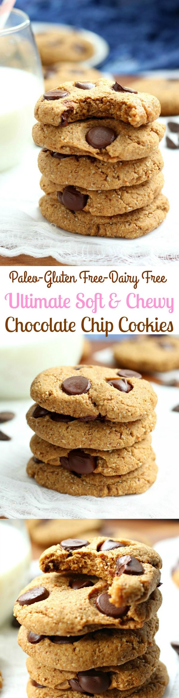 Ultimate Soft and Chewy Paleo Chocolate Chip Cookies