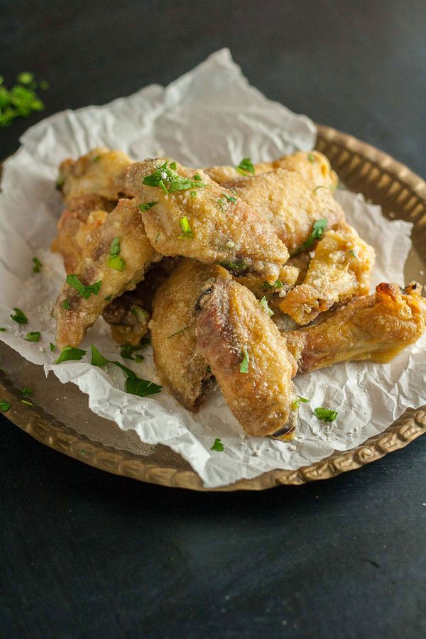 Ultra Crispy (Flourless Baked Garlic Parmesan Wings