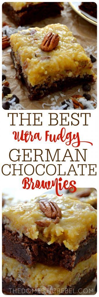 Ultra Fudgy German Chocolate Brownies