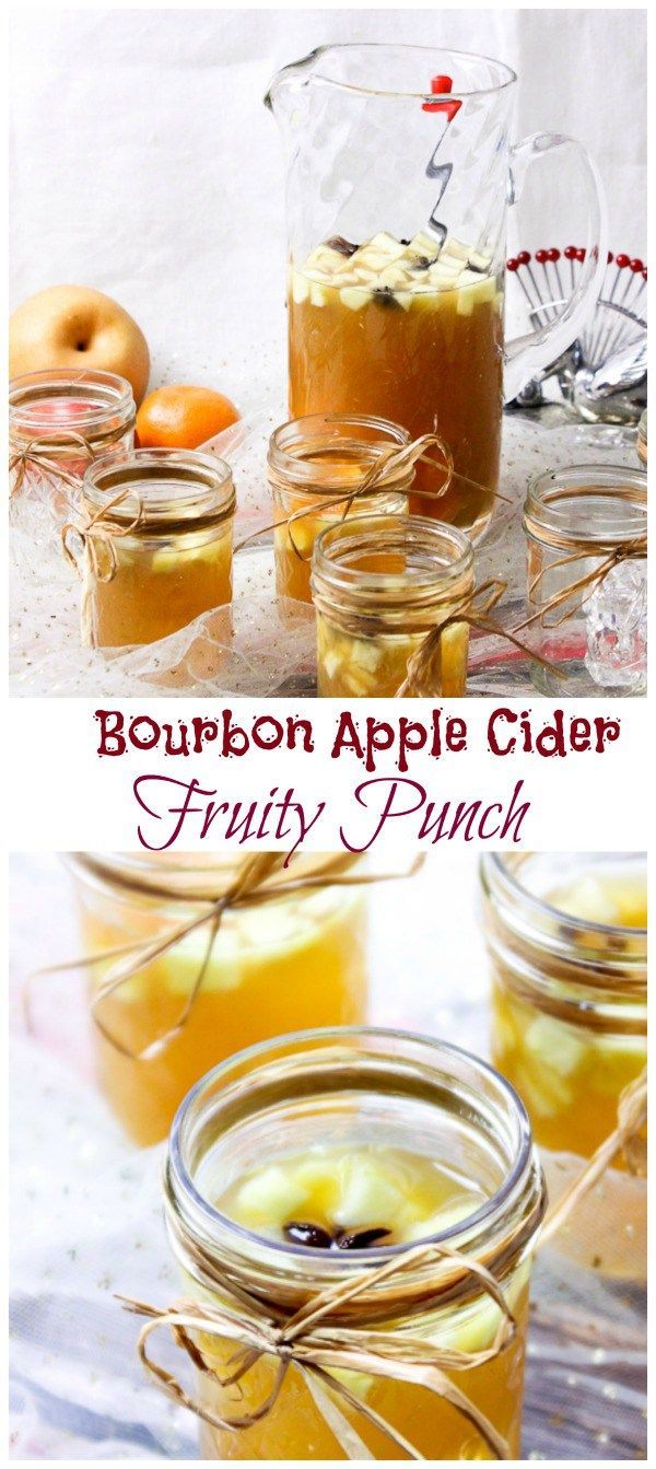 Uncomplicated Cocktails: Bourbon Apple Cider Fruity Punch