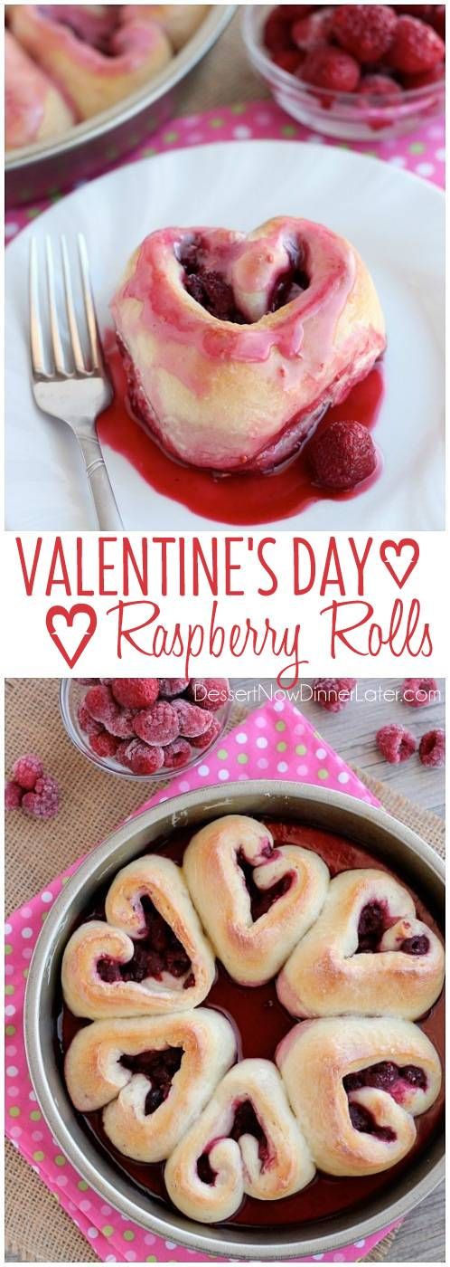 Valentine's Day Raspberry Rolls