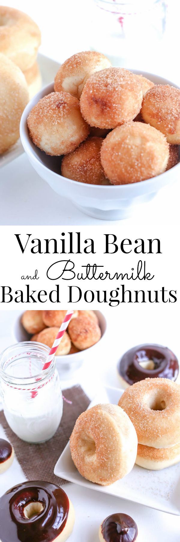 Vanilla Bean and Buttermilk Baked Doughnuts