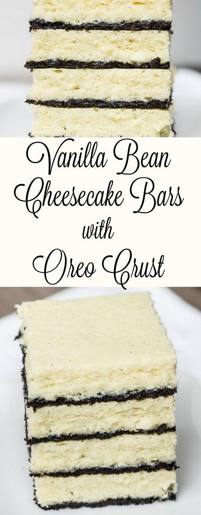 Vanilla Bean Cheesecake Bars