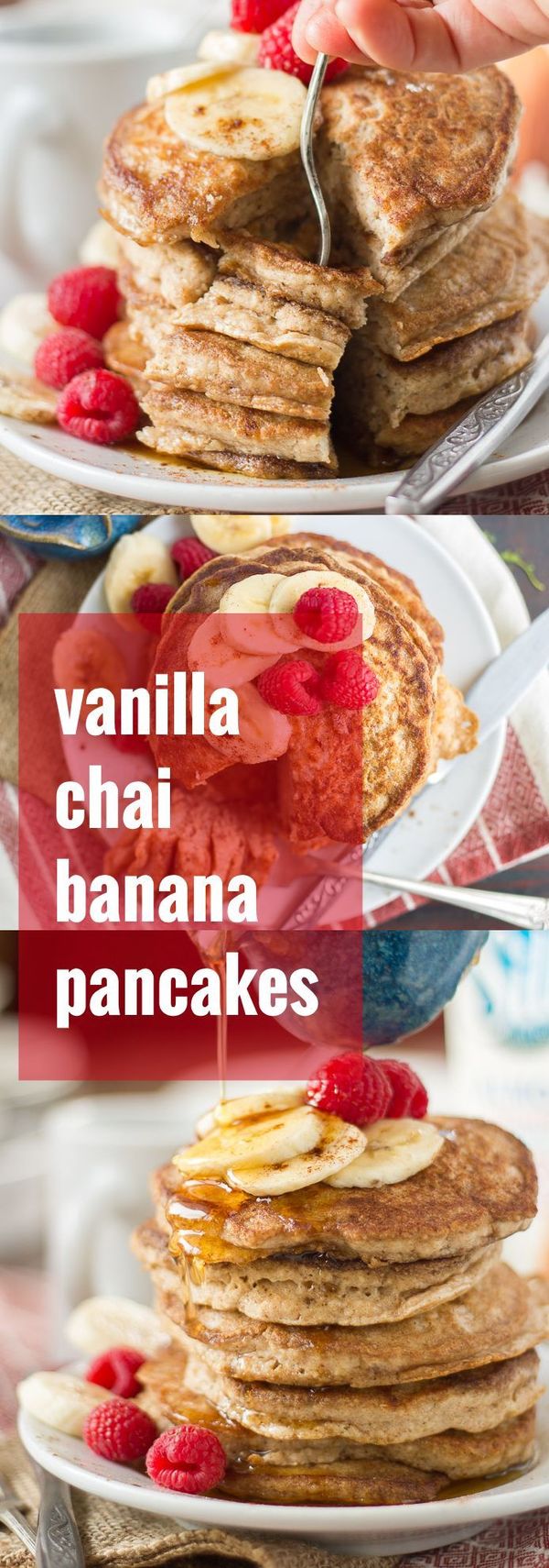 Vanilla Chai Vegan Banana Pancakes