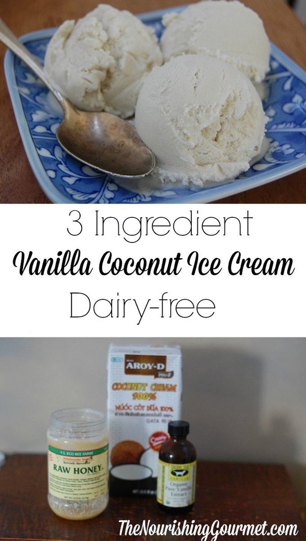 Vanilla Coconut Milk Ice Cream (Dairy free Goodness