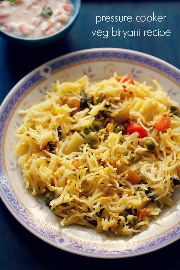 Veg biryani recipe in pressure cooker