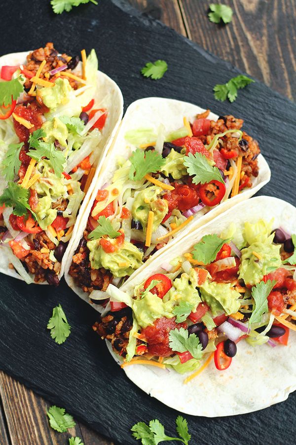 Vegan 7 Layer Tacos