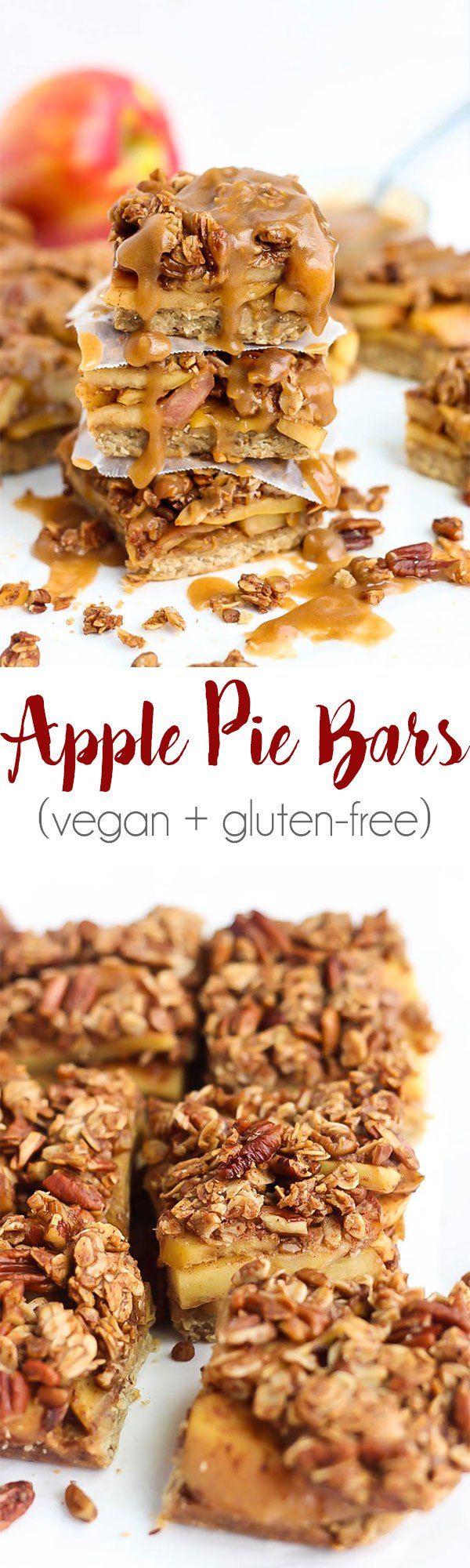 Vegan Apple Pie Bars (gluten-free