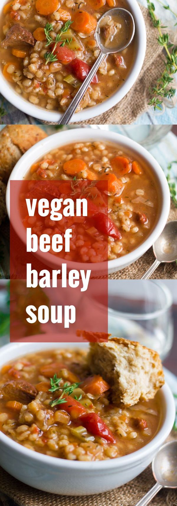 Vegan Beef Barley Soup