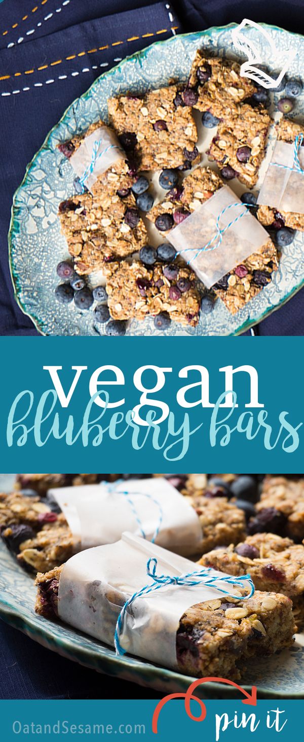 Vegan Blueberry Bars