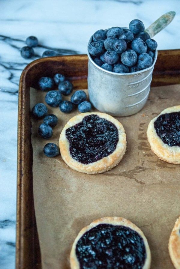 Vegan Blueberry Ginger Danishes