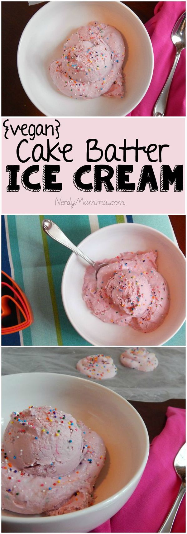 Vegan Cake Batter Ice Cream