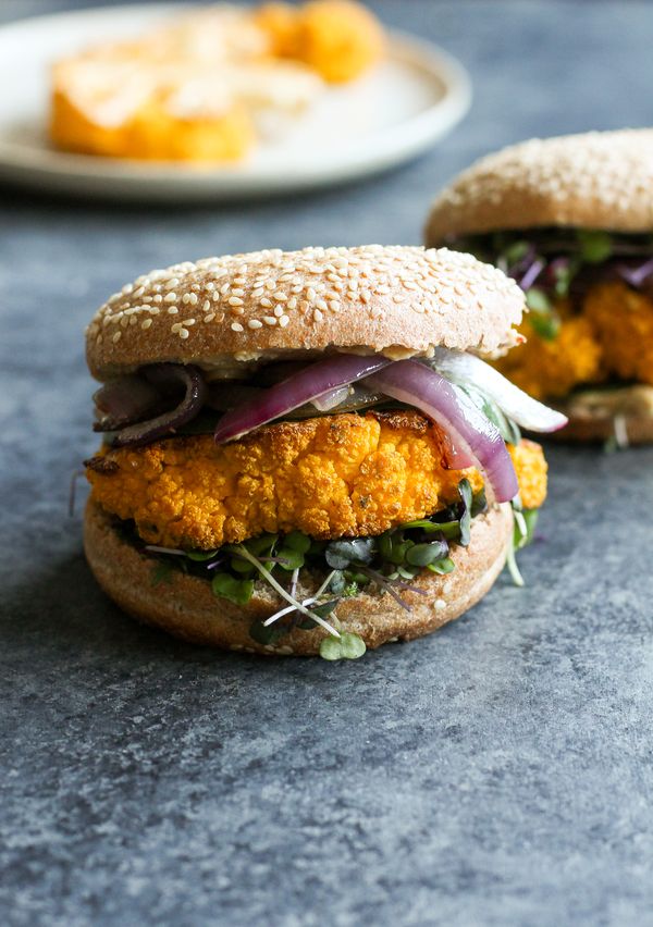 Vegan Cauliflower Steak Burger