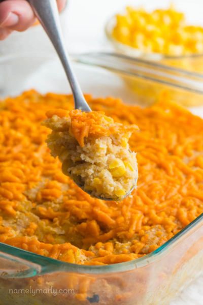 Vegan Cheesy Corn Casserole