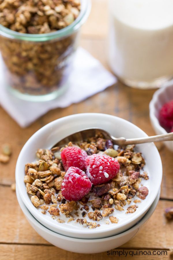 Vegan Coconut Oil Quinoa Granola