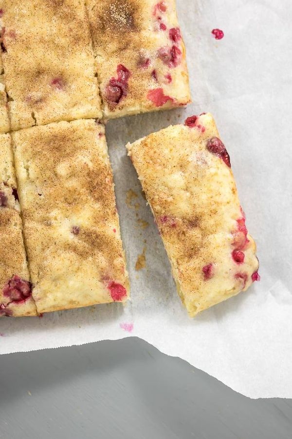 Vegan Cranberry Ginger Snack Cake