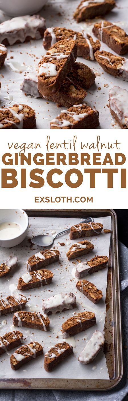 Vegan Gingerbread Biscotti