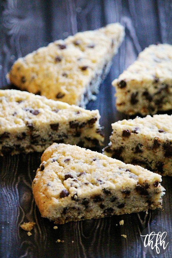 Vegan Gluten-Free Chocolate Chip Scones (Vegan, Gluten-Free, Dairy-Free, Egg-Free, Paleo-Friendly, No Refined Sugar