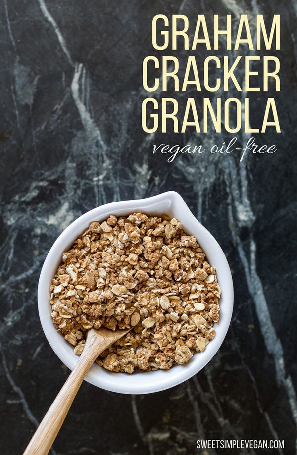 Vegan Graham Cracker Granola (oil- & gluten-free