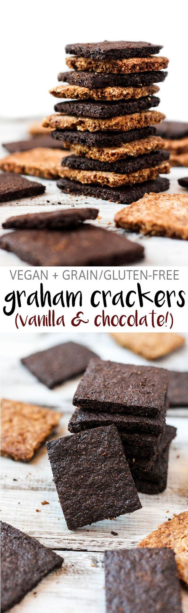 Vegan Graham Crackers (Vanilla & Chocolate!