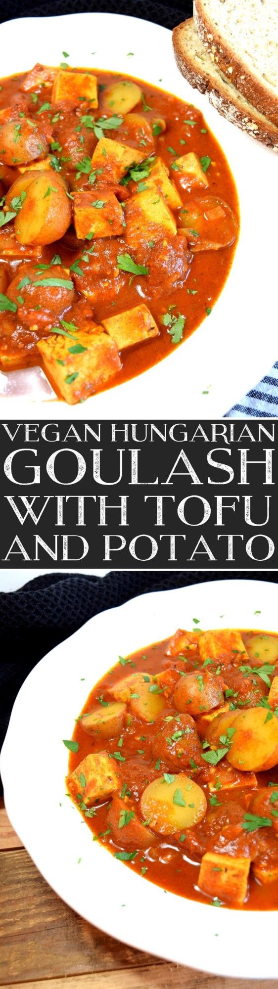 Vegan Hungarian Goulash with Tofu and Potato