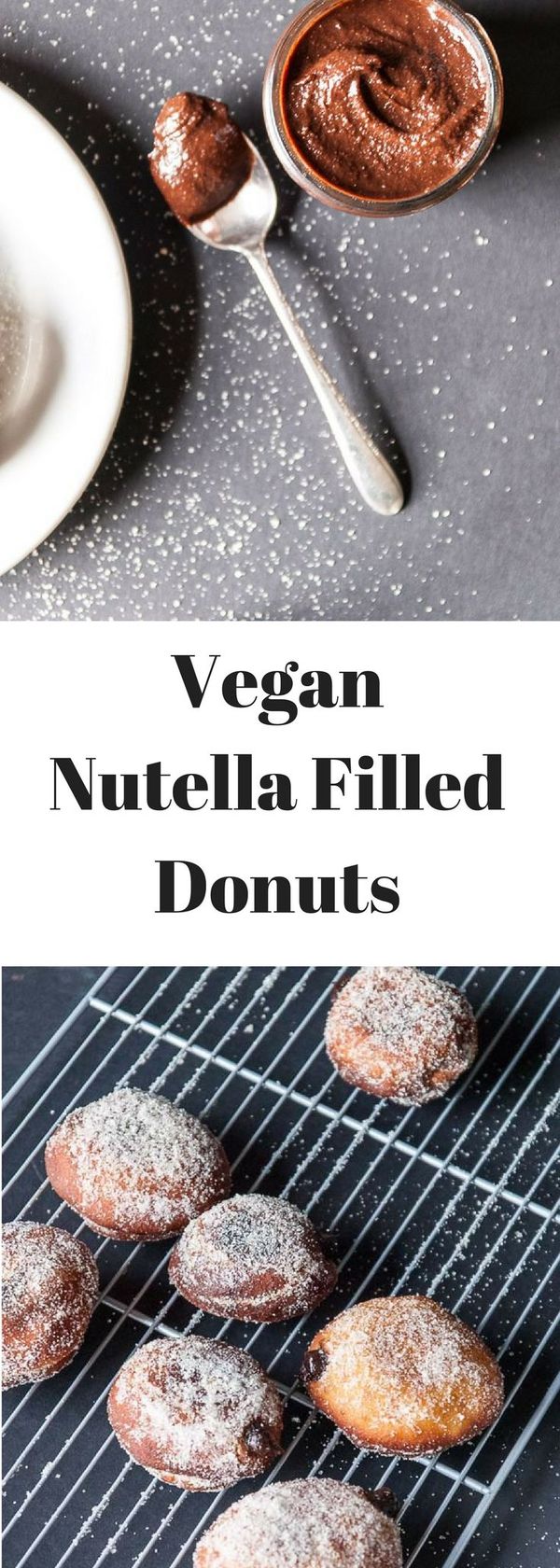 Vegan Nutella Filled Doughnuts