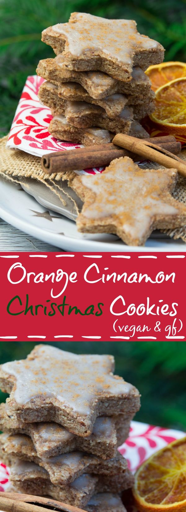 Vegan Orange Cinnamon Christmas Cookies