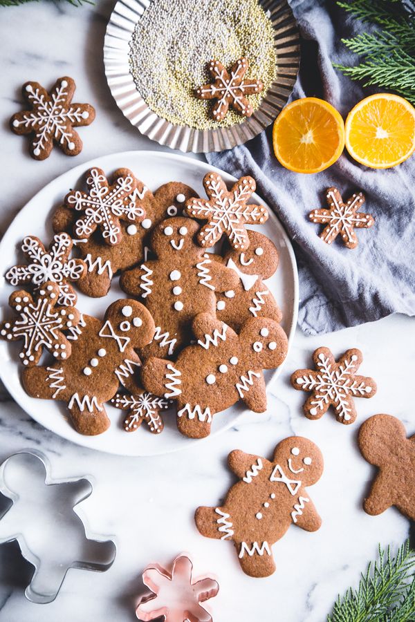 Vegan Orange Gingerbread Cookies