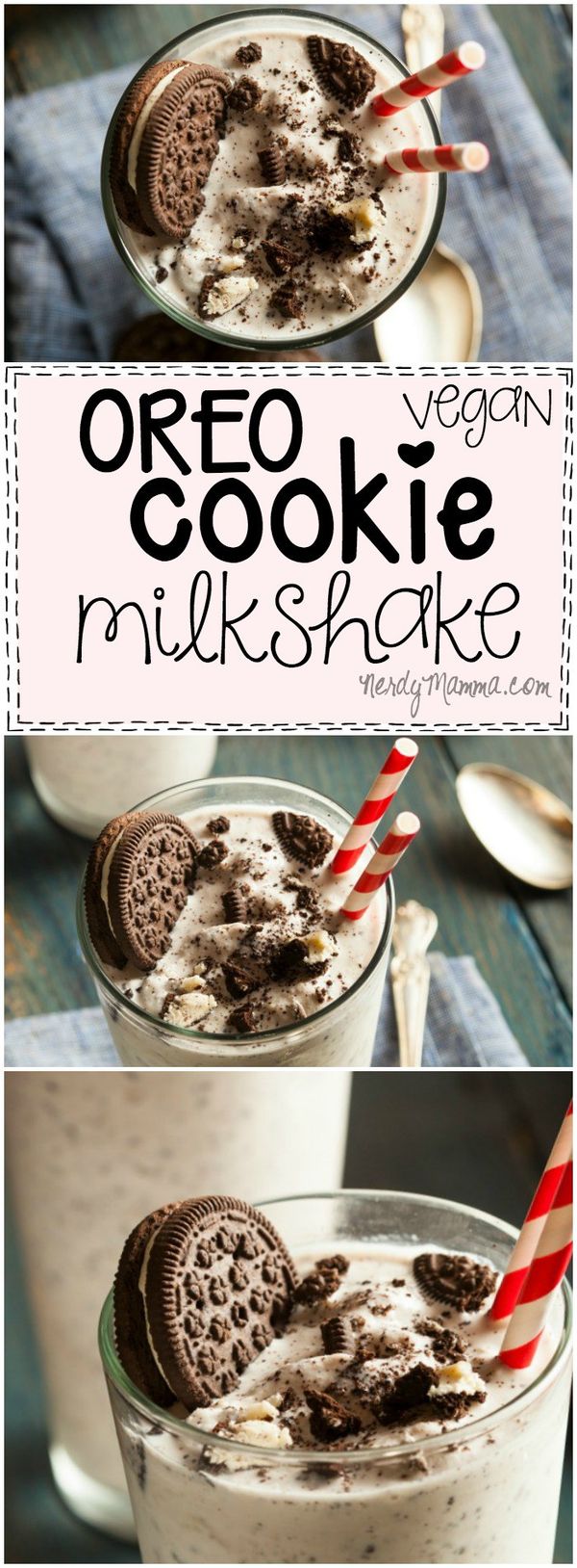 Vegan Oreo Cookie Milkshake