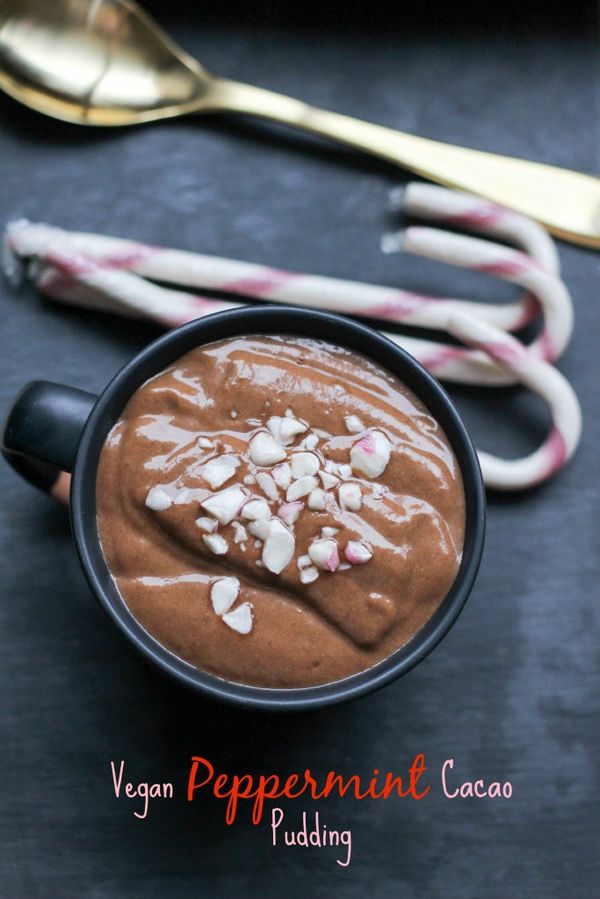 Vegan Peppermint Cacao Pudding