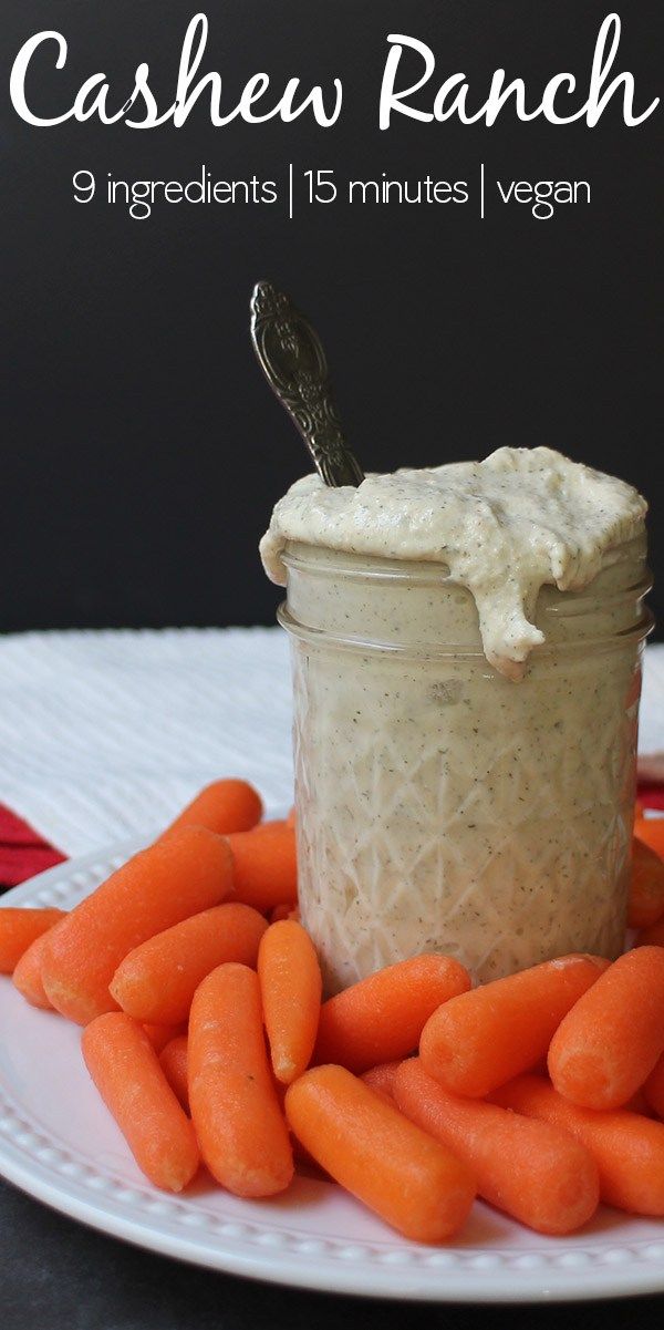 Vegan Ranch Dressing Made from Cashews