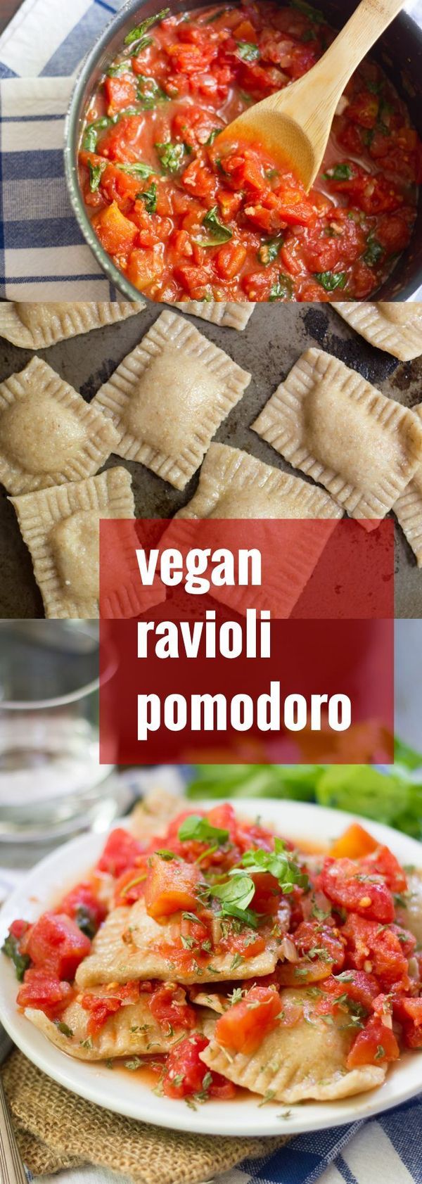 Vegan Ravioli Pomodoro