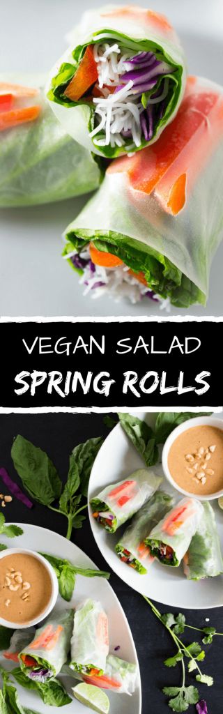 Vegan Salad Spring Rolls